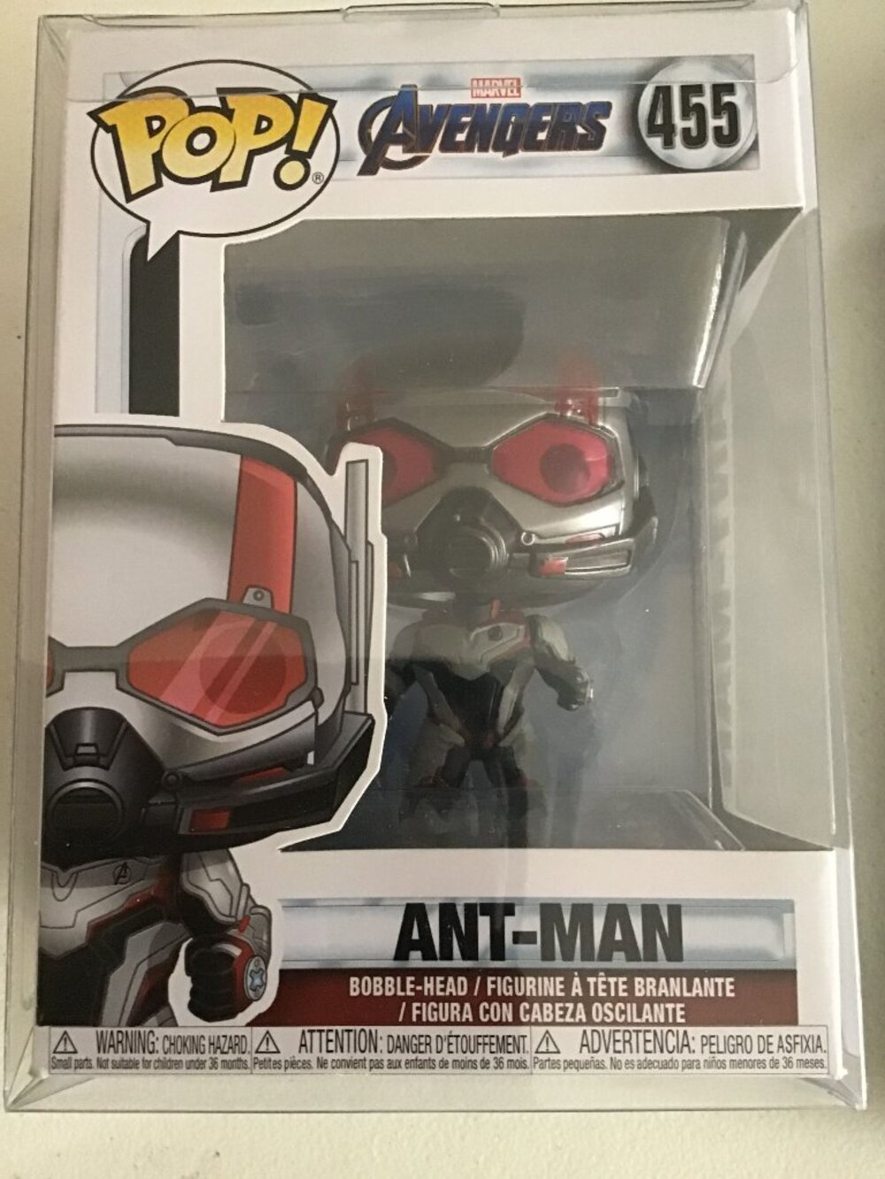 Funko Pop Marvel Avengers Endgame Ant-Man #455 Vinyl Figure Scott Lang w/ Protec